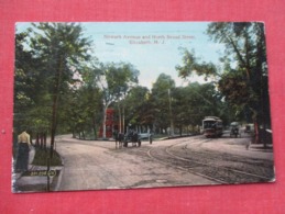 Trolley Newark Avenue  & Broad Street  Elizabeth    New Jersey      Ref 3644 - Elizabeth