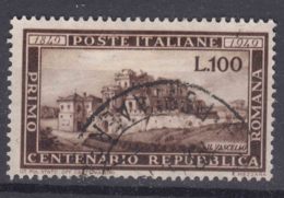 Italy 1949 100 Lire Mi#773 Used - 1946-60: Oblitérés