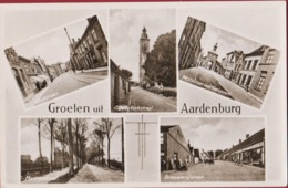 Aardenburg 1956 Sluis Groeten Uit Zeeland Heerendreef Brouwerijstraat Kaaspoort Zeeuws-Vlaanderen (In Zeer Goede Staat) - Sluis