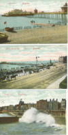 UK BRIGHTON Ca. 1910, 3 Different Very Fine Mint Early Coloured Postcards @LOOK@ - Brighton