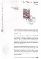 Notice Philatélique Premier Jour Le Vieux Lyon, 19 Mai 2001 - Documents Of Postal Services