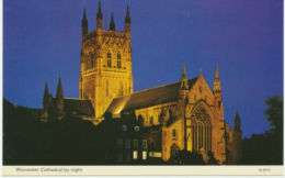 UK WORCESTER Cathedral By Night, Superb Unused, Ca. 1970 - Otros & Sin Clasificación