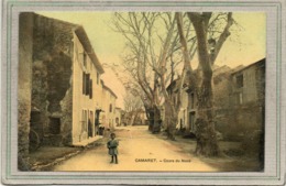 CPA - CAMARET-sur-AIGUES (84) - Thème: Arbre - Aspect Des Platanes Du Cours Du Nord En 1917 - Carte Colorisée - Camaret Sur Aigues