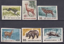 Bulgaria 1958 Wild Animals Mi#1058-1063 Mint Hinged - Unused Stamps