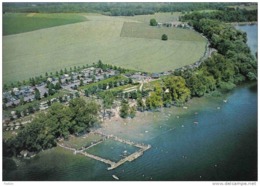 Carte Postale 08. Le Chesne Le Lac De Bairon Et Le Camping  Vue D'avion   Trés Beau Plan - Le Chesne
