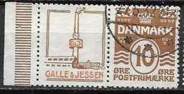 Danemark Timbre Avec Publicité Catalogue AFA N° 43 Oblitéré - Variétés Et Curiosités