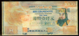 Chine Billet Facsimilé Pour Bruler Hong Kong 1000 Dollars China Banque De L'Infer Facsimile Banknote To Born Hell Bank - Sonstige – Asien