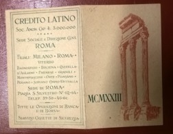 SEMESTRINO 1923 CREDITO ITALIANO - Grand Format : 1901-20