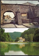 Hombourg Haut 2 X Cartes La Papiermühle Et La Vieille Porte 1988 1990 - Freyming Merlebach