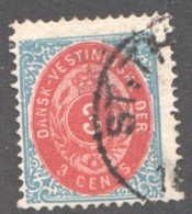 DWI  3 Cents  Sc 6b  Used - Denmark (West Indies)