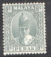 Perak  Sultan Iskandar  8 Cents Grey SG 110 * - Perak