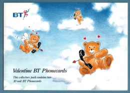 GREAT BRITAIN 1995 Valentine: Presentation Pack Containing 2 Phonecards MINT/UNUSED - BT Kaarten Voor Hele Wereld (Vooraf Betaald)