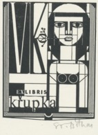 Ex Libris Vaclav Krupka - Sv. Böhm (gesigneerd) 1963 - Ex Libris
