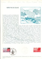 DOCUMENT FDC 1975 REGION NORD PAS DE CALAIS - Postdokumente