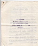 Discours Du Docteur De Lavigne Aux Obsèques Du Docteur J. Troyes, Samatan, Gers. 1862. - Midi-Pyrénées