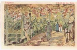 Delcampe - Cpa Tieghem Entrée Du Bois - Anzegem
