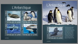 GUINEA REP. 2019 MNH Antarctic Animals Tiere Der Antarktis Animaux De L'Antarctique M/S+S/S - OFFICIAL ISSUE - DH1938 - Faune Antarctique