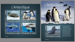 GUINEA REP. 2019 MNH Antarctic Animals Tiere Der Antarktis Animaux De L'Antarctique M/S+S/S - IMPERFORATED - DH1938 - Antarctic Wildlife