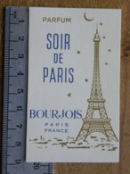Carte Parfumée - BOURJOIS PARIS - Parfum SOIR DE PARIS - Ohne Zuordnung