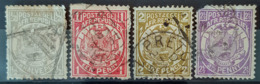 TRANSVAAL - 1885/93 - Canceled - Sc# 123, 124, 126, 127 - (127 Damaged On Upper Left Corner!) - Transvaal (1870-1909)