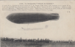 Aviation - Dirigeable "Ville De Nancy" - 1909 - Edition J. H. 1148 - Aeronaves