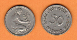 GERMANY  50 PFENNIG 1949 D (KM # 104) #5464 - 50 Pfennig