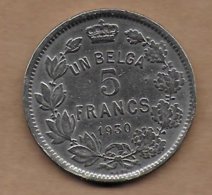 5 Francs Un Belga Nickel 1930 FR Pos . A - 5 Francs & 1 Belga