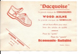 Buvard Années 50 " DACQUOISE"  Maison CHAUSSURES DACQUOISES à DAX (Landes))  Imp PUBLIDEAL Bordeaux - Chaussures