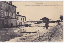 Ain - Pont-de-Vaux - 26 Janvier 1910 - La Route De Fleurville Commence à être Coupée,.......... - Pont-de-Vaux