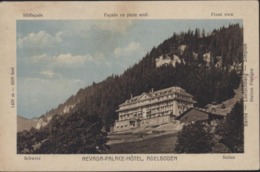 CPA Suisse Nevada Palace Hôtel Adelboden Berne Loetschberg Simpion Station Frutigen Flamme Gewerbeausstellung Bern 1922 - Adelboden