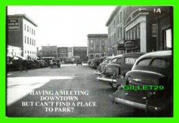 EDMONTON, ALBERTA - HAVING A MEETING DOWNTOWN BUT CAN'T FIND A PLACE TO PARK - ANIMATED WITH OLD CARS - - Edmonton