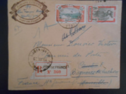 Martinique , Lettre Recommandee De Fort De France 1929 Pour Marseille - Cartas & Documentos