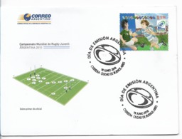 ARGENTINA 2010 RUGBY YOUTH WORLD CHAMPIONSHIP FIRST DAY COVER - Collections, Lots & Series