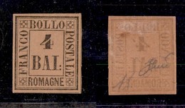 ANTICHI STATI ITALIANI - ROMAGNE - 1859 - 4 Bai (5) - Gomma Originale - Diena (1.300) - Other & Unclassified