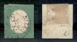 ANTICHI STATI ITALIANI - SARDEGNA - 1854 - 5 Cent (7) Usato A Nizza - Margini Precisi - Appena Stretto In Basso (1.200) - Sonstige & Ohne Zuordnung