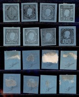 REGNO - Saggi - 1863 - Grazioli (20/27) - Serie Completa - Carta Azzurra - Senza Gomma - Sorani (2.300) - Andere & Zonder Classificatie
