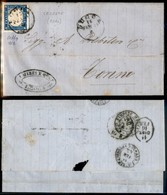 REGNO - 15 Cent (11d - Celeste Latteo) - Lettera Da Lucca A Torino Del 14.2.63 - Colla - Autres & Non Classés