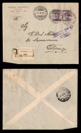 REGNO - Prestito Nazionale 1917 - 50 Cent (Unificato 1) - Coppia Con Soprastampe Oblique A Cavallo Su Raccomandata Da Ve - Other & Unclassified