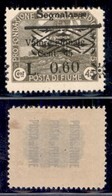 OCCUPAZIONI I GUERRA MONDIALE - FIUME - 1921 - 60 Cent Su 45 (23 Varietà U) Con Soprastampa Obliqua - Gomma Originale -  - Autres & Non Classés