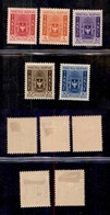 OCCUPAZIONI II GUERRA MONDIALE - ALBANIA - 1940 - Segnatasse (1/5) - Serie Completa - Gomma Originale (500) - Other & Unclassified