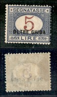 COLONIE - OLTRE GIUBA - Segnatasse - 1925 - 5 Lire (10) - Gomma Originale (450) - Andere & Zonder Classificatie