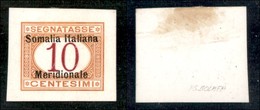 COLONIE - SOMALIA - Segnatasse - 1906 - Prova Di Lusso - 10 Cent (2) - Cartoncino Gessato - Sempre Senza Gomma - Autres & Non Classés