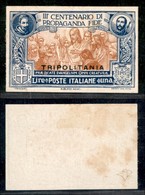 COLONIE - TRIPOLITANIA - 1923 - Prova D'Archivio - 1 Lira Propaganda Fide (P4) - Sempre Senza Gomma - Non Catalogato - D - Andere & Zonder Classificatie