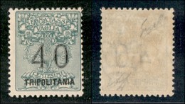 COLONIE - TRIPOLITANIA - Segnatasse Per Vaglia - 1924 - 40 Cent (2) - Gomma Originale - Diena (2.350) - Autres & Non Classés
