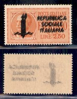 RSI - Provvisori - Espressi - 1944 - Torino - 2,50 Lire (22c) Con Doppia Soprastampa - Gomma Integra - Cert. AG - Autres & Non Classés