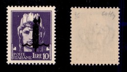 RSI - Saggi-Verona - 1944 - 10 Lire (P14A) - Gomma Integra - Cert. Colla (6.000) - Other & Unclassified