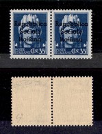 EMISSIONI LOCALI - TERAMO - 1944 - 35 Cent (5 + 5k) Con L Diversa A Destra (pos. 66/67) - Gomma Integra - Raybaudi + Cer - Altri & Non Classificati