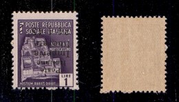 C.L.N. - IMPERIA - 1945 - 1 Lira (8a - Errore Dc) Con Soprastampa Capovolta Senza Punto Dopo 4 - Gomma Integra - Other & Unclassified
