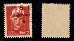 C.L.N. - MANTOVA - 1945 - 2 Lire + 6 (8e Varietà Yb) Con Soprastampa In Alto A Destra + Punto Piccolo Dopo S - Gomma Int - Autres & Non Classés
