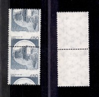 REPUBBLICA - 1980 - Naturale Bosa - Coppia Del 450 Lire (1521) Con Dentellatura Orizzontale Spostata In Basso - Gomma In - Autres & Non Classés
